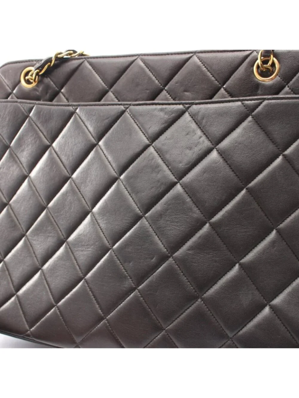Chanel Shoulder Bag Quilted Black Lambskin